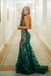 Sexy Green Sweetheart Sleeveless Mermaid Floor Length Prom Dress, PD3678
