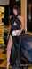 Sexy Black Cross-Halter  Cut-Out Long Prom Dress with Slit, Evening Dress,PD38105