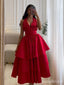 Elegant Red Halter Backless A-line Long Prom Dress, Evening Dress, PD38109