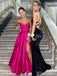Gorgeous Sweetheart Strapless A-line Long Prom Dress with Slit, PD381768