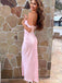 Simple Pink Off-Shoulder Strapless Mermaid Long Prom Dress,PD381874
