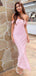 Simple Pink Off-Shoulder Strapless Mermaid Long Prom Dress,PD381874