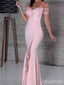 Gorgeous Light Pink Sweetheart Lace Appique Mermaid Long Prom Dress, Evening Dress, PD381928