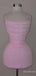 Elegant Pink Beadings Spaghetti Strap Tight Short Homecoming Dress, HD328009