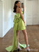 Elegant Green Strapless Short Mini Homecoming Dress with Bow Detailing, HD32671