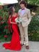Elegant Red Sweetheart Off-Shoulder Mermaid Long Prom Dress, Evening Dress, PD382082