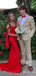 Elegant Red Sweetheart Off-Shoulder Mermaid Long Prom Dress, Evening Dress, PD382082