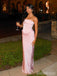 Gorgeous Pink Strapless Corset Mermaid Long Prom Dress, Evening Dress, PD382100