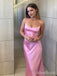 Gorgeous Pink Spaghetti Strap Mermaid Long Prom Dress,Evening Dress,PD382172