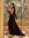 Elegant Dark Plum One-Shoulder  Long Mermaid Prom Dress, Evening Dress, PD382184