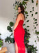 Sexy Red Mermaid Spaghetti Strap Long Prom Dress,Evening Dress,PD3760