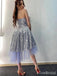Sparkly Sequins Strapless A-line Short Homecoming Dress, HD3213