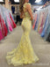 Gorgeous Lace Appliques Mermaid Long Prom Dress,Evening Dress,PD37731
