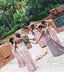Elegant Pink Sweetheart Sleeveless A-line Long Bridesmaid Dress, PD3147