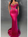 Sparkly Pink Sweetheart Beading Mermaid Long Prom Dress, PD3657