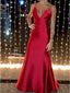 Elegant Red Sleeveless A-line Floor Length Prom Dress, Evening Gown, PD3656