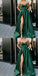 A-Line Best Sale Popular Sweetheart Dark Green Long Prom Dresses PD0938