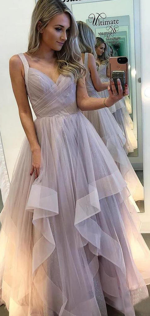 Lilac Organza Ball Gown Sweet-16 Prom Dresses,PD00303