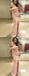 Off Shoulder Blush Pink Jersey Mermaid Slit Long Prom Dresses.PD00263