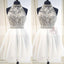 Charming Halter Beaded Lace Top Chiffon For Teens Homecoming Dresses,BD00222