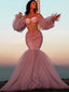 Sexy Pink Custom Corset Top Tulle Sweetheart Off-shoulder Long Prom Dress, PD3232
