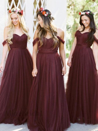 Elegant Sweetheart Sleeveless A-line Long Bridesmaid Dress, PD3165