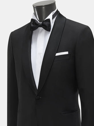 Satin Bow Tie for Men – Adjustable Pre-Tied Bowtie for Wedding & Formal Suit