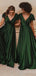 Elegant V-neck A-line Long Bridesmaid Dress,PD3220