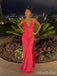 Gorgeous V-neck Spaghetti Strap Mermaid Long Prom Dress,Evening Dress,PD382205