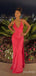 Gorgeous V-neck Spaghetti Strap Mermaid Long Prom Dress,Evening Dress,PD382205