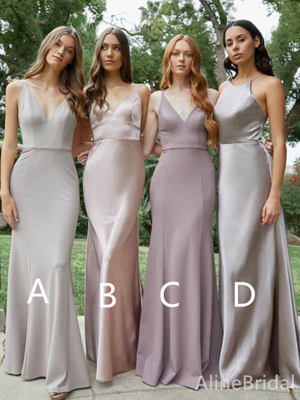 Mismatched Elegant Mermaid Long Bridesmaid Dress,PD3234