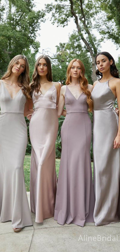 Mismatched Elegant Mermaid Long Bridesmaid Dress,PD3234