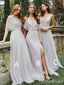 Mismatched Elegant Spaghetti Strap Mermaid Long Bridesmaid Dress,PD3246