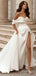 Elegant Sweatheart Off-Shoulder Strapless A-line Long Wedding Dresses,WD3063