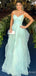 Sexy V-neck Strapless A-line Long Prom Dress,Evening Dress,PD37692