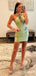 Unique Halter Backless A-line Short Mini Homecoming Dress, HD3227
