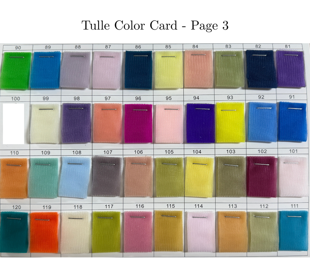Tulle Fabric Swatch, FS003