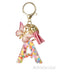 Custom Colorful Initial Keychain with Butterfly & Tassel