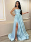 Elegant Strapless Split Side A-line Long Prom Dress,Evening Dress,PD37711