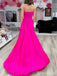 Simple Strapless Split Side A-line Long Prom Dress,Evening Dress,PD37715