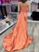 Simple Strapless Split Side A-line Long Prom Dress,Evening Dress,PD37716