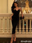 Sexy Black V-neck Halter Mermaid Long Prom Dress,Evening Dress,PD37771