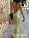 Sparkly Green Sequins Scoop Long Prom Dress, Evening Dress, PD3823029