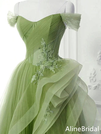 Elegant Off-Shoulder Strapless A-line Long Prom Dress,Evening Dress,PD37783