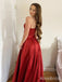 Elegant Strapless Split Side A-line Long Prom Dress,PD37840