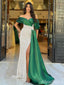 Elegant Off-Shoulder Split Side Mermaid Long Prom Dress,PD37876