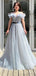 Elegant Strapless Off-Shoulder A-line Long Prom Dress,PD37892