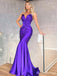Elegant V-neck Strapless Mermaid Long Prom Dress,PD37897