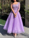 Elegant One Shoulder A-line Long Homecoming Dress, HD32712