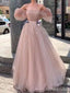 Elegant Strapless Long Sleeves A-line Long Prom Dress,PD37940